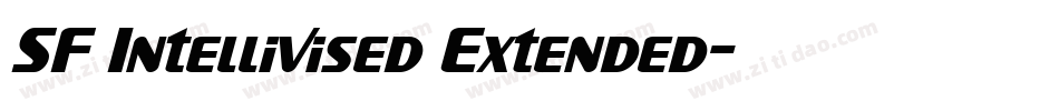 SF Intellivised Extended字体转换